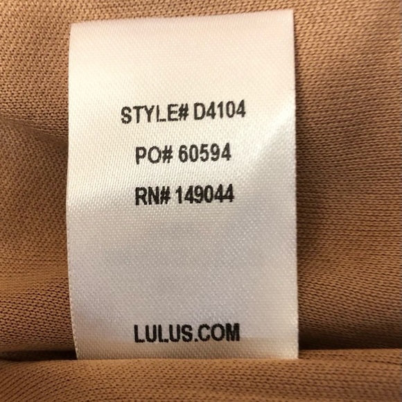 Lulus One True Love Taupe Floral Print Ruched Long Sleeve Mini Dress Small - Picture 11 of 16